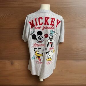 Disney Mickey and Friends Stitched Front and Back Adult Large Pocket T Shirt